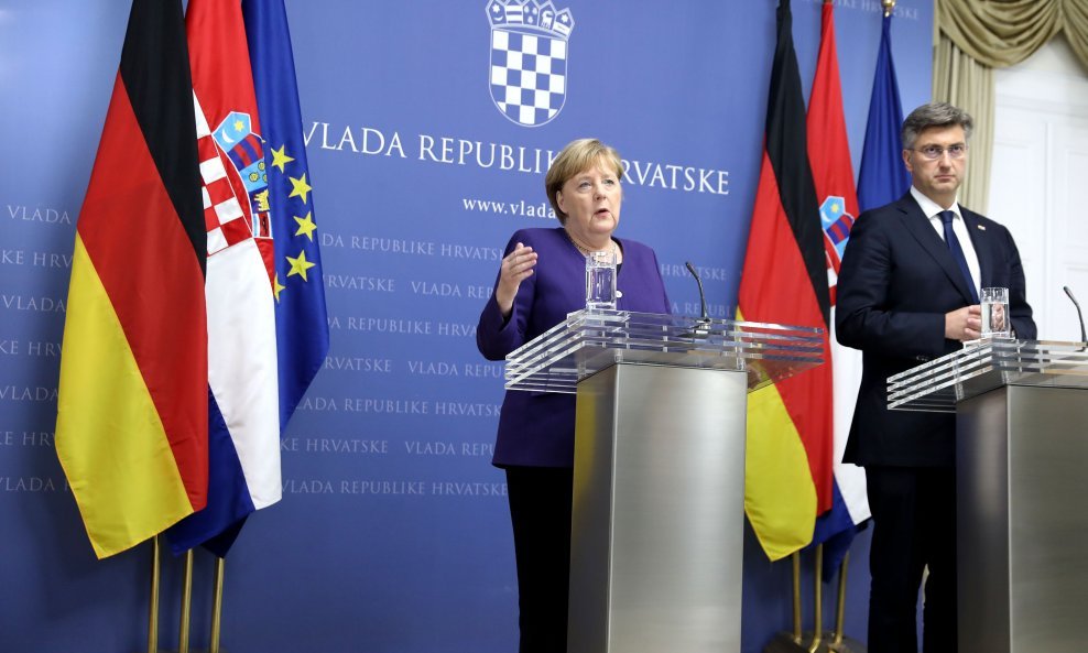Angela Merkel i Andrej Plenković u Zagrebu