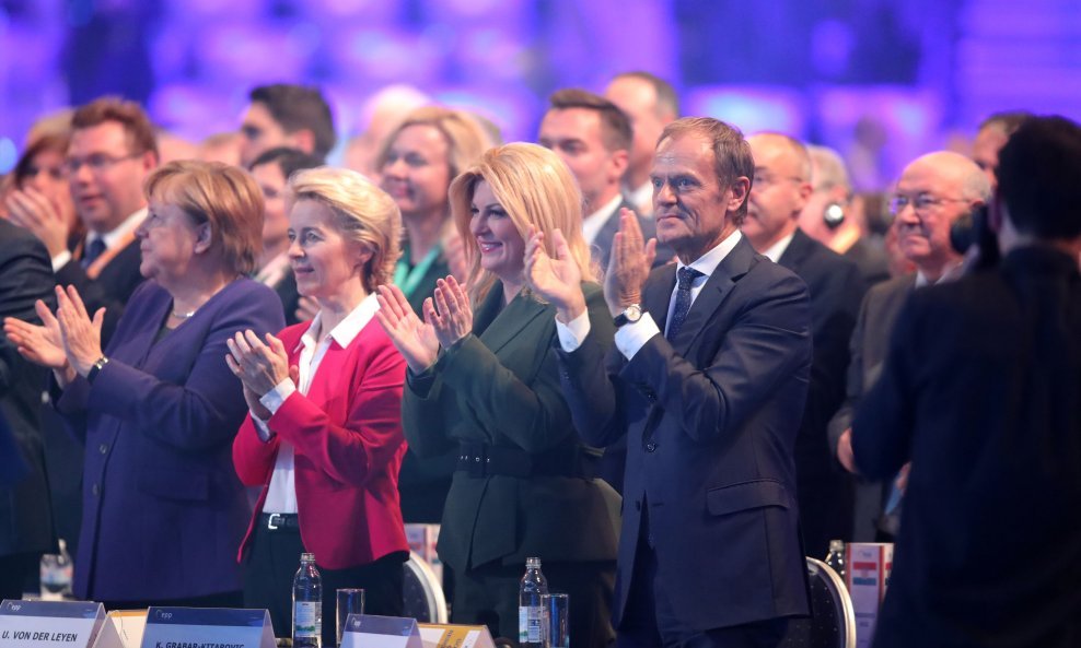 Angela Merkel, Ursula von der Meyer, Kolinda Grabar Kitarović i Donald Tusk