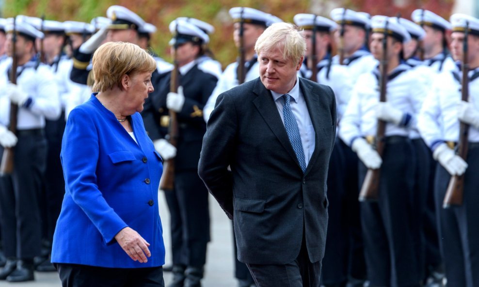 Njemačka kancelarka Angela Merkel i britanski premijer Boris Johnson