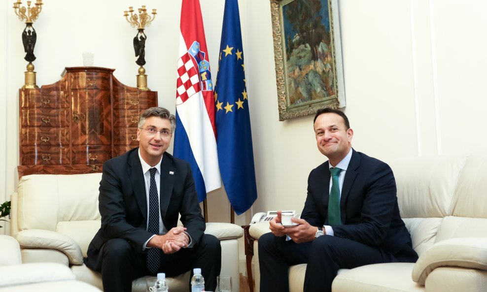 Sastanak predsjednika Vlade Andreja Plenkovića s predsjednikom Vlade Irske Leom Varadkarom