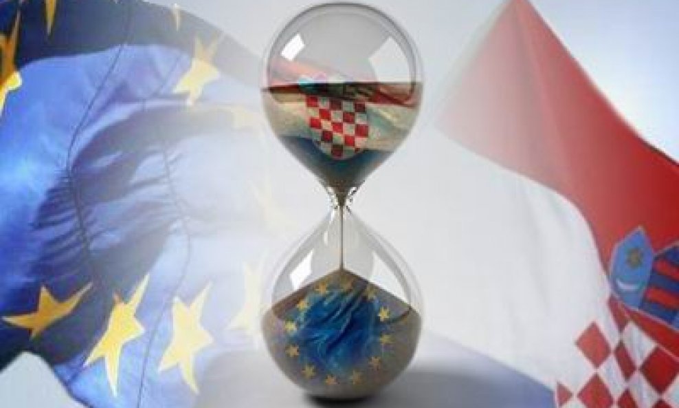 pješčani sat EU HR hrvatska europska unija