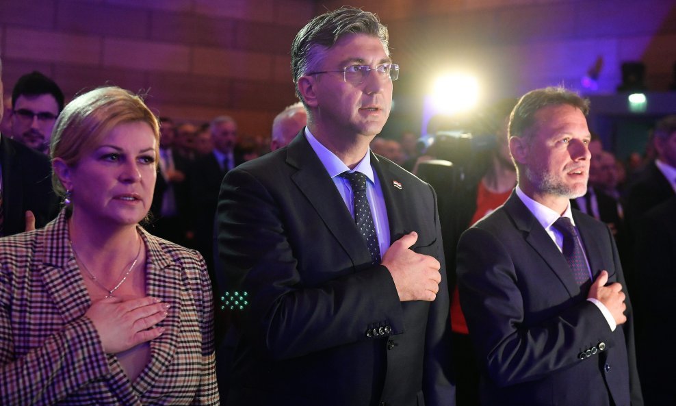 Kolinda Grabar Kitarović i Andrej Plenković