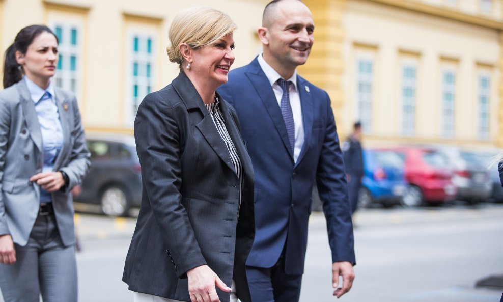 Kolinda Grabar Kitarović i šef njenog izbornog stožera Ivan Anušić
