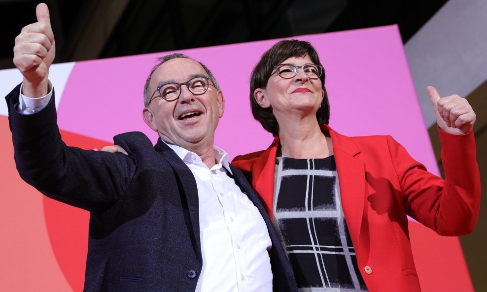 Saskia Esken i Norbert Walter-Borjans bit će izabrani za nove čelnike njemačkog SPD-a