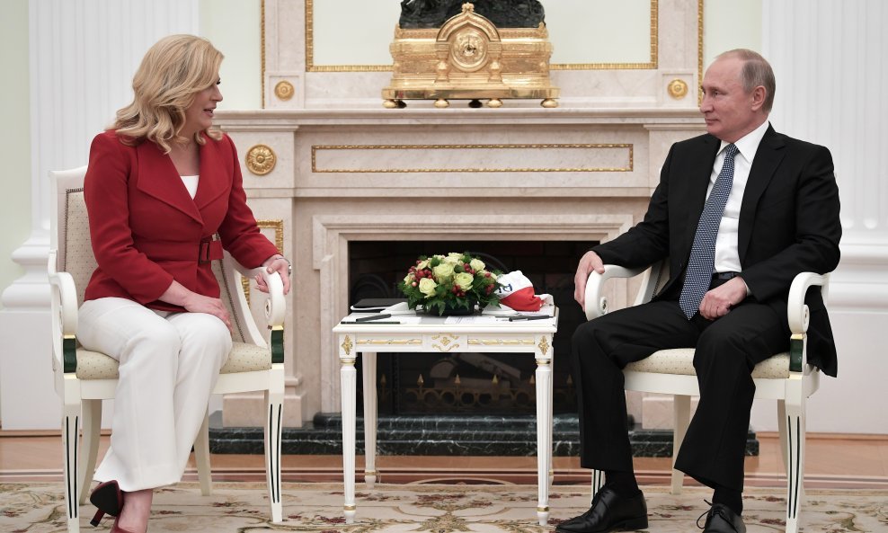 Kolinda Grabar Kitarović i Vladimir Putin