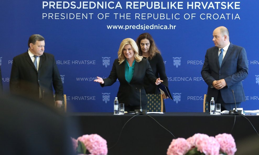 Kolinda Grabar Kitarović i savjetnik za obranu Zrinko Petener