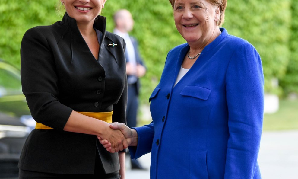 Slovačka predsjednica Zuzana Čaputova i Angela Merkel