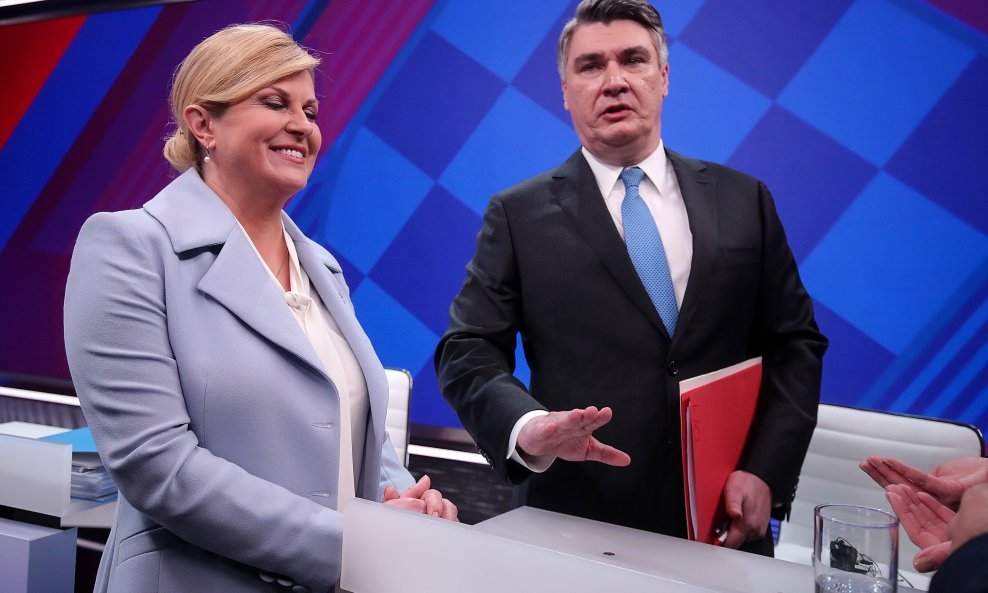 Kolinda Grabar Kitarović i Zoran Milanović