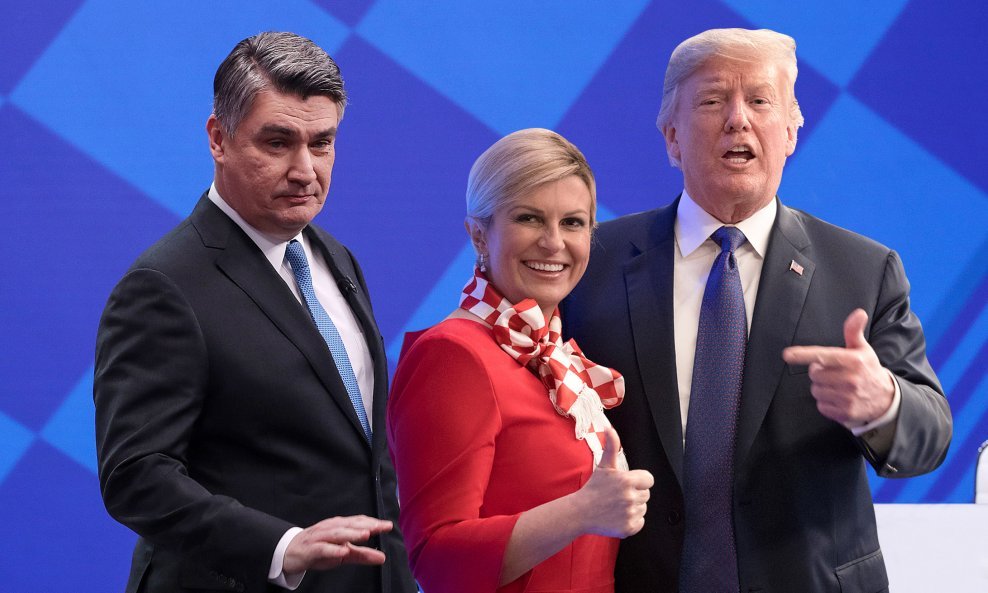 Zoran Milanović, Kolinda Grabar Kitarović, Donald Trump