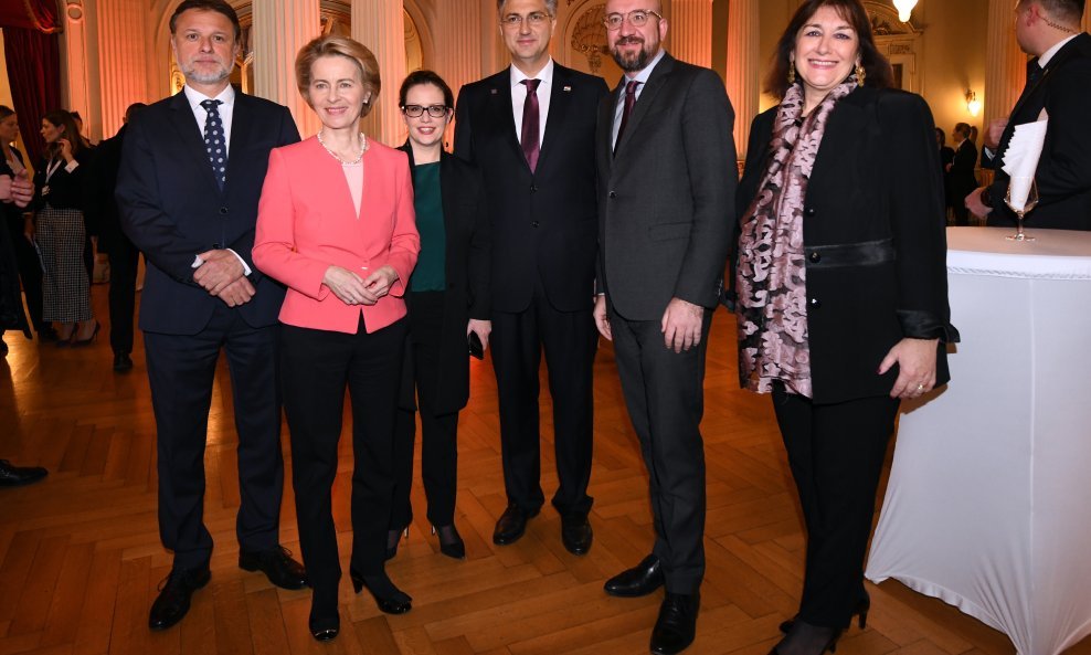 Gordan Jandroković, Ursula von der Leyen, Andrej Plenković, Charles Michel, Dubravka Šuica