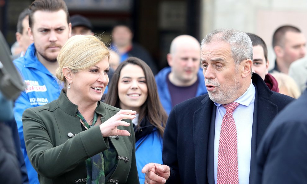 Kolinda Grabar-Kitarović i Milan Bandić