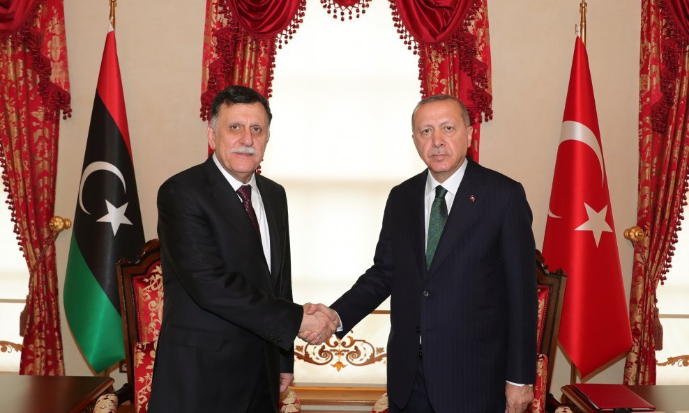Libijski premijer Fayez al-Sarraj i turski predsjednik Tayyip Erdogan