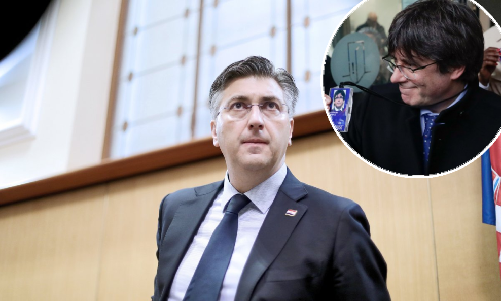 Andrek Plenković, Carles Puigdemont