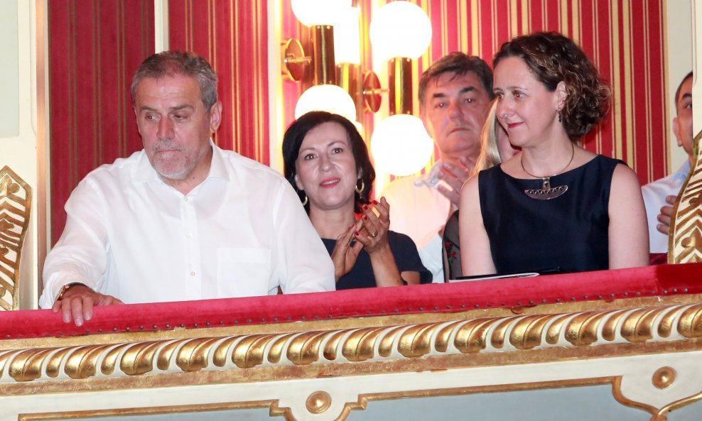 Milan Bandić i Nina Obuljen Koržinek