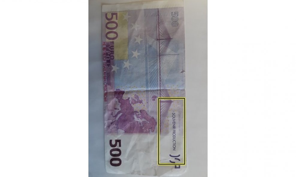 Lažna novčanica od 500 eura