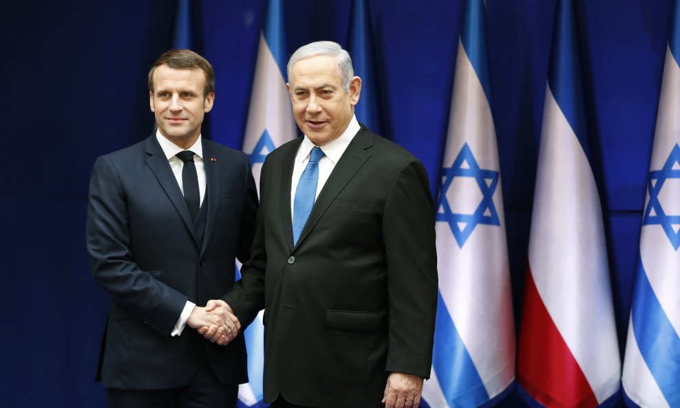 Emmanuel Macron i Benjamin Netanyahu