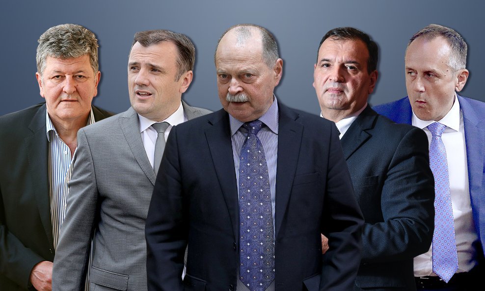 Ante Ćorušić, Dario Nakić, Željko Plazonić, Vili Beroš, Drago Prgomet