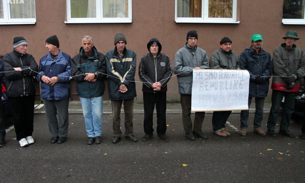 Radnici Gredelja prosvjeduju u Sarajevu