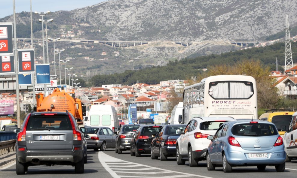 Na cesti između Splita i Solina gužve su redovna pojava