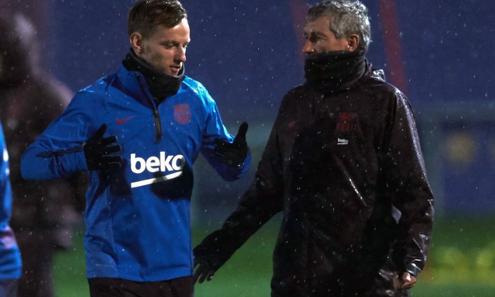 Ivan Rakitić i Quique Setien