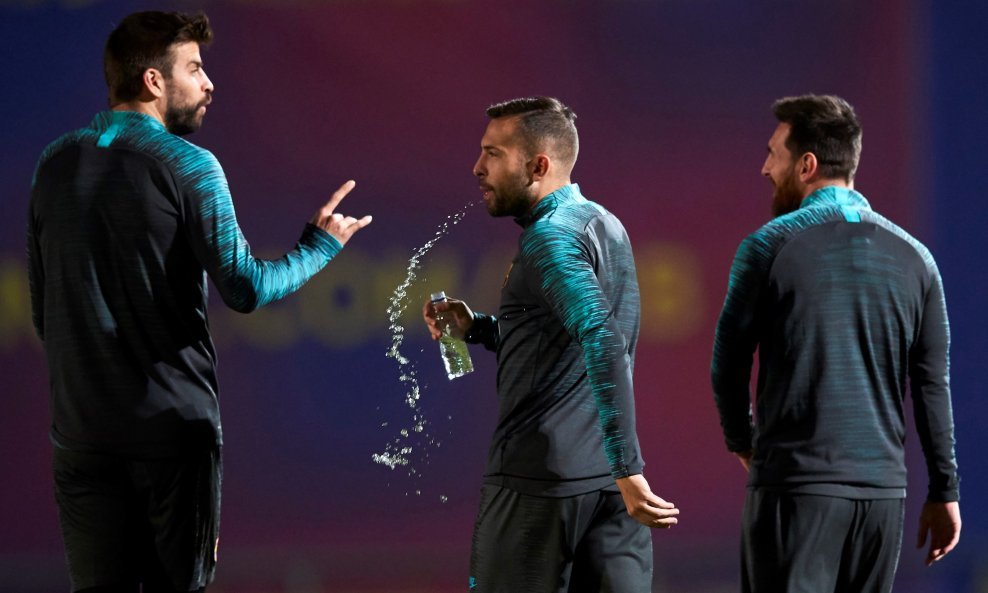 Gerard Pique, Jordi Alba i Lionel Messi