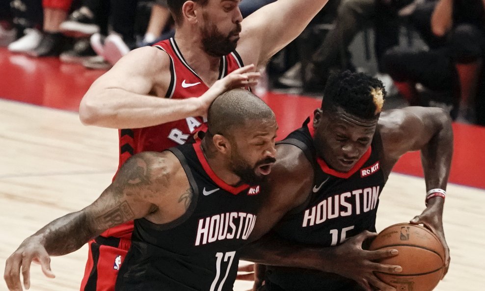 Marc Gasol, PJ Tucker i Clint Capela