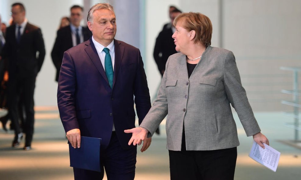 Viktor Orban i Angela Merkel