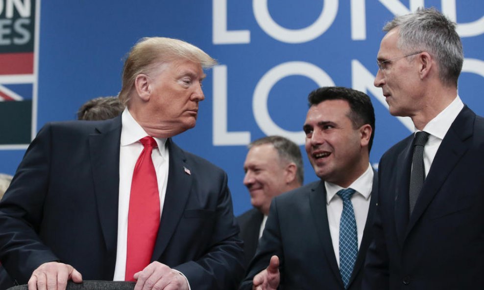 Donald Trump, Zoran Zaev i Jens Stoltenberg