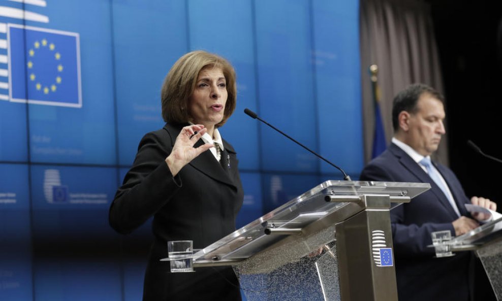 Europska povjerenica za zdravstvo Stella Kyriakides i ministar Vili Beroš