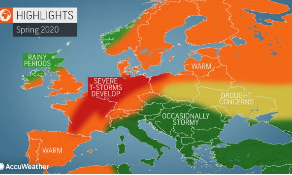 Vremenska prognoza za proljeće