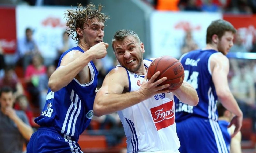 Ivan Marinković (Zadar) i Andrija Žižić (Cibona)