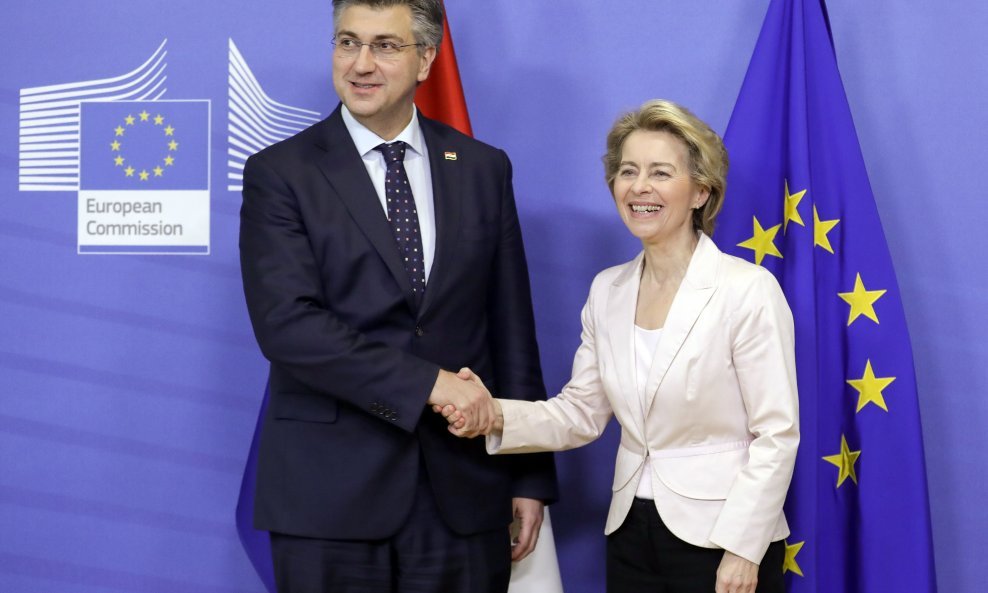 Andrej Plenković i Ursula von der Leyen, članovi EPP-a