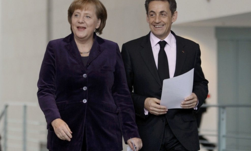 Angela Merkel i Nicolas Sarkozy 