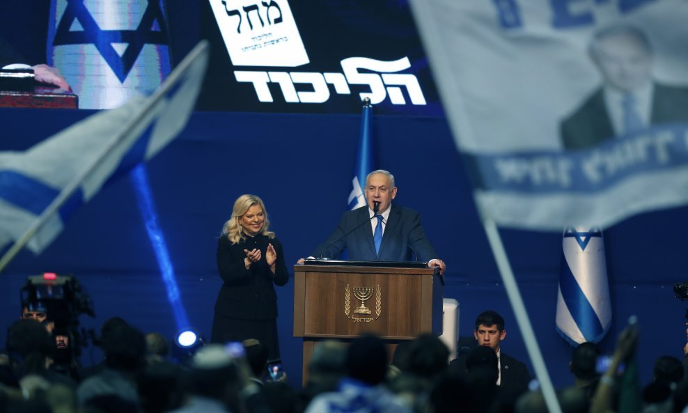 Izraelski premijer Benjamin Netanyahu slavi novu izbornu pobjedu