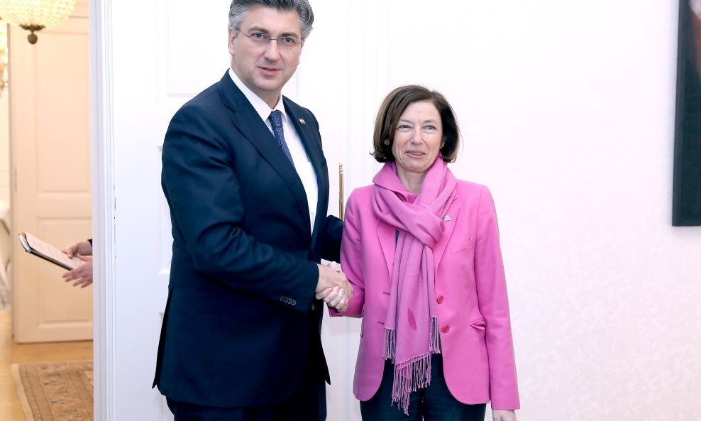 Andrej Plenković i Florence Parly