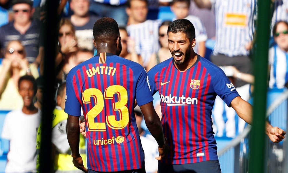 Samuel Umtiti i Luis Suarez