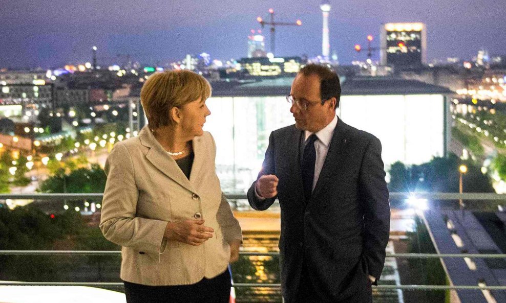 Angela Merkel i Francois Hollande