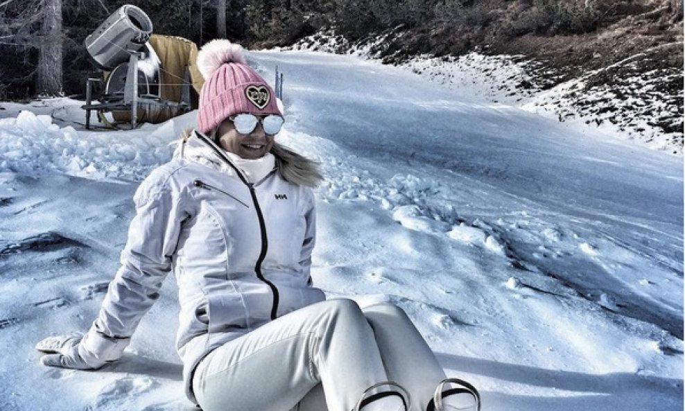 Maja Šuput na skijanju 
