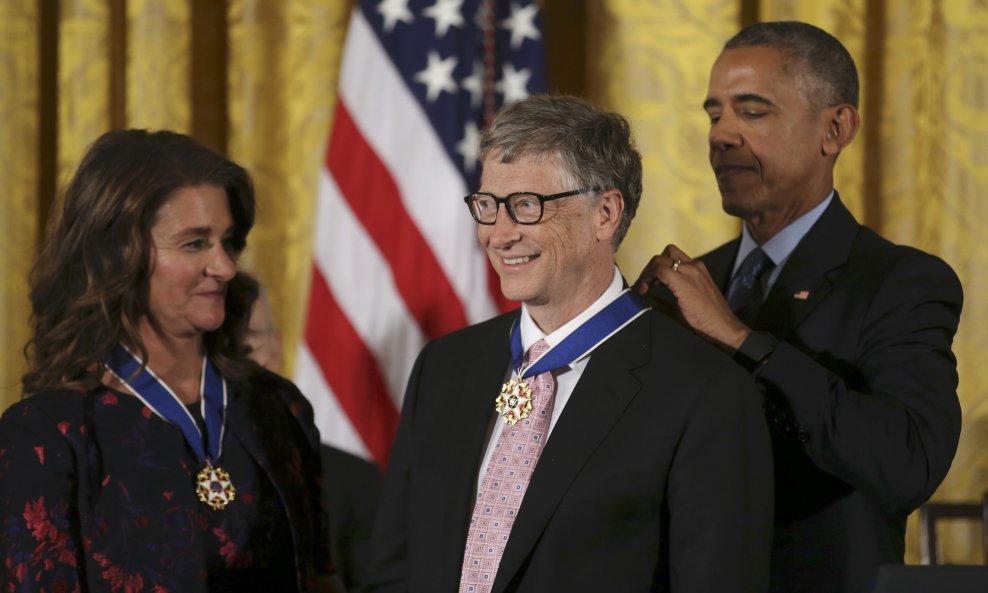 Melinda Gates Bill Gates Barack Obama