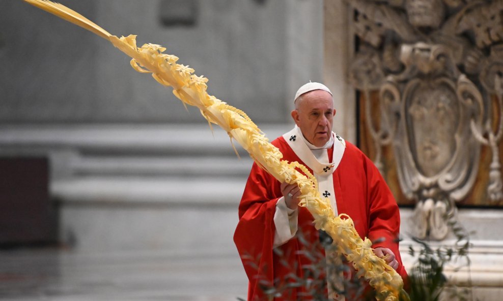 Papa Franjo na Cvjetnicu