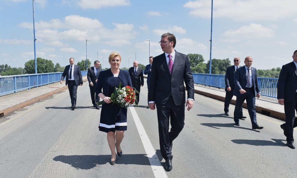 Kolinda Grabar Kitarović i Aleksandar Vučić