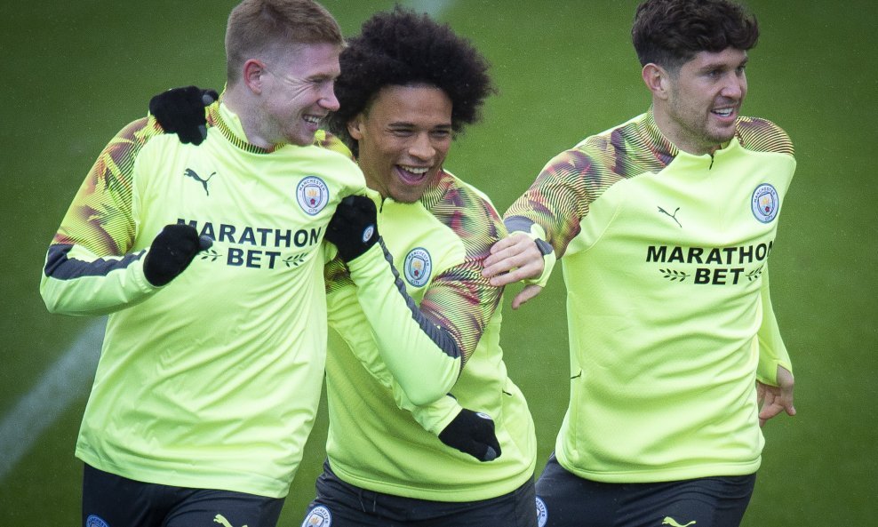 Kevin de Bruyne, Leroy Sane i John Stones