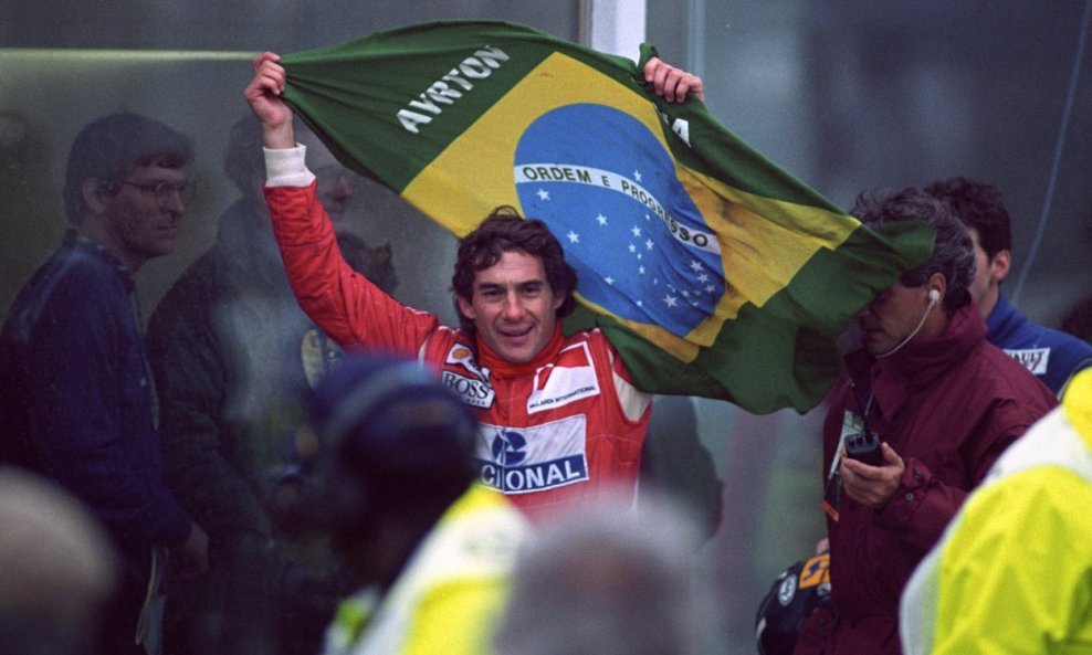 Ayrton Senna snimljen 1993.