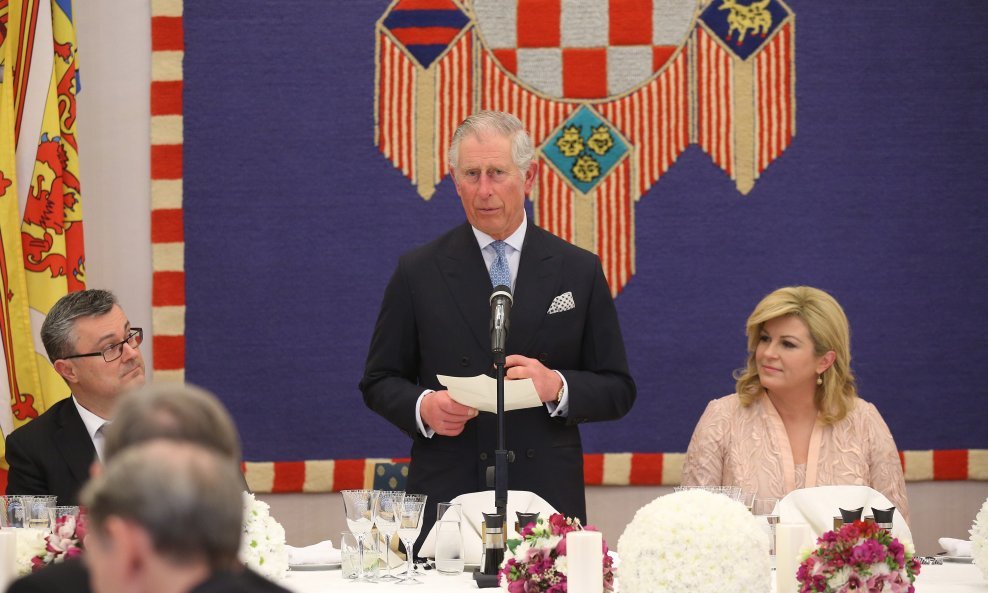Princ Charles posjetio je Zagreb 2016. kad je predsjednica bila Kolinda Grabar Kitarović a premijer Tihomir Orešković