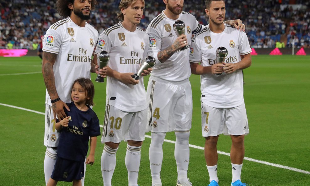 Marcelo, Luka Modrić, Sergio Ramos i Eden Hazard