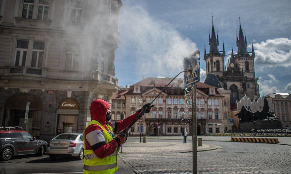 Prag, Češka, koronavirus