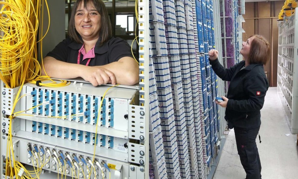 Sanja Goljački Obad i Maida Draganović, jedine dvije ICT tehničarke u Hrvatskom Telekomu