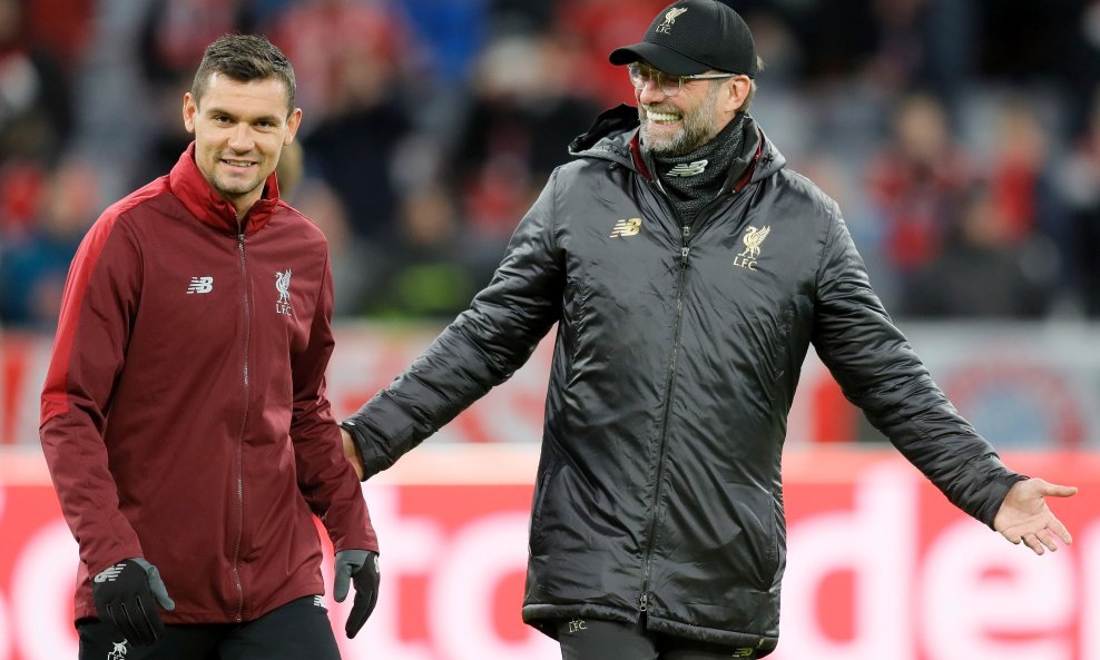 Dejan Lovren (lijevo) i Jürgen Klopp