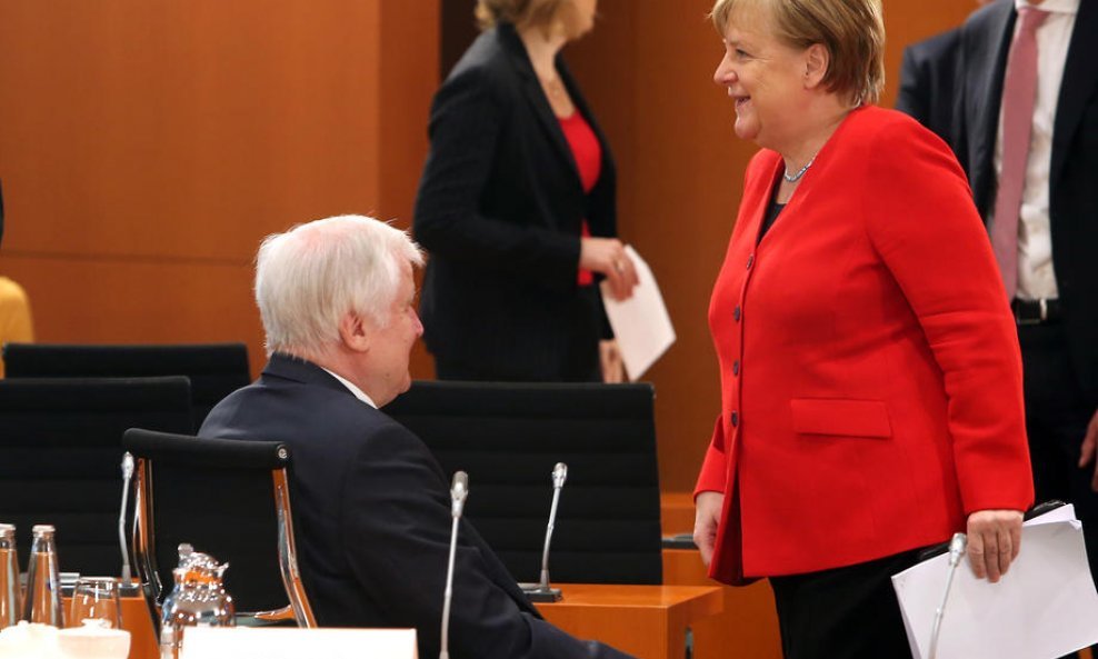 Horst Seehofer i Angela Merkel