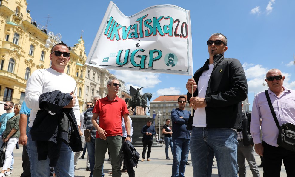 Prosvjed poduzetnika u Zagrebu - ilustracija